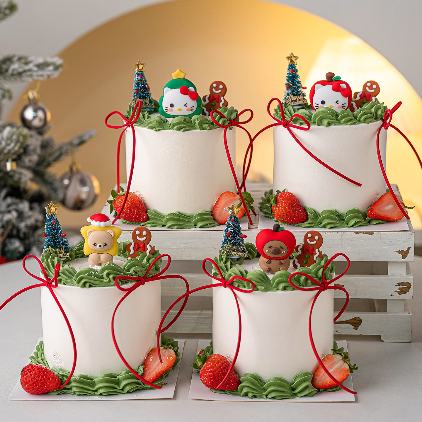 2025圣诞节蛋糕装饰圣诞树kt猫苹果卡皮巴拉熊小猫圣诞装扮插件,节庆用品/礼品,节日装扮用品,淘宝优惠券,粉丝福利购,淘宝优惠卷