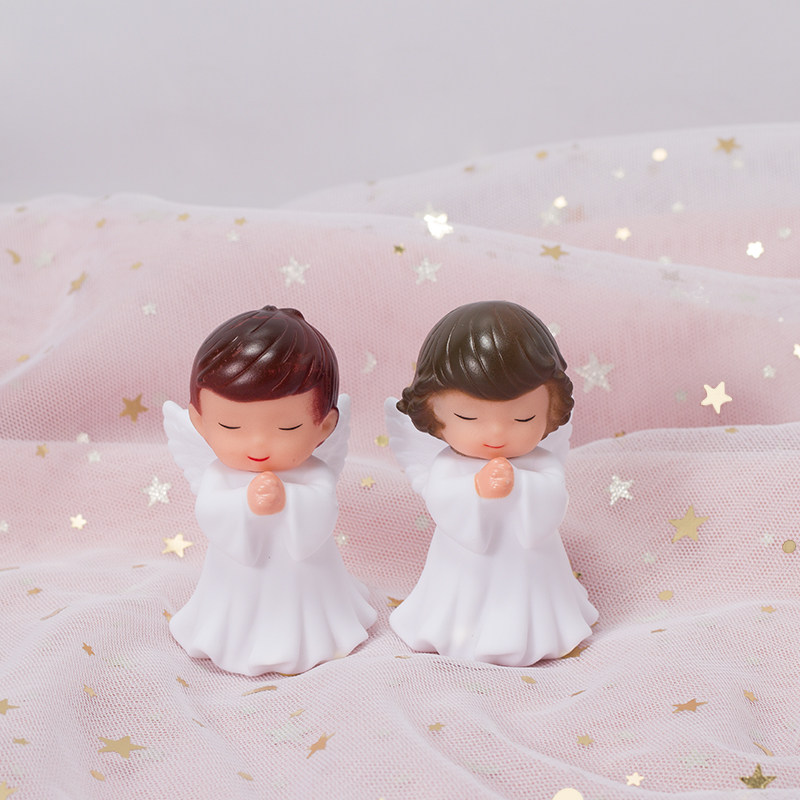 许愿小天使蛋糕装饰摆件 烘焙场景布置 可爱宝宝生日蛋糕甜品装扮