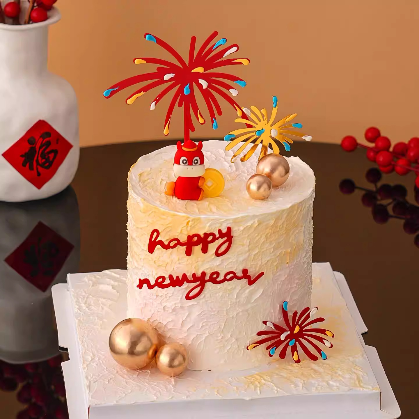 2026元旦新年快乐蛋糕装饰礼花亚克力插件跨年马年节日甜品装扮,节庆用品/礼品,节日装扮用品,淘宝优惠券,粉丝福利购,淘宝优惠卷