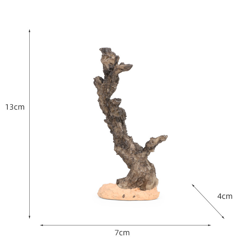 RONGDATIANCHENG 모래 테이블 모래 세트 수지 오래된 죽은 나무 트렁크 시뮬레이션 소형 상자 정원 모델 어린이 장난감 장면 장식품