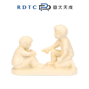 【容大原创心理沙具】对话人物模型沙盘指责教育家庭暴力场景摆件