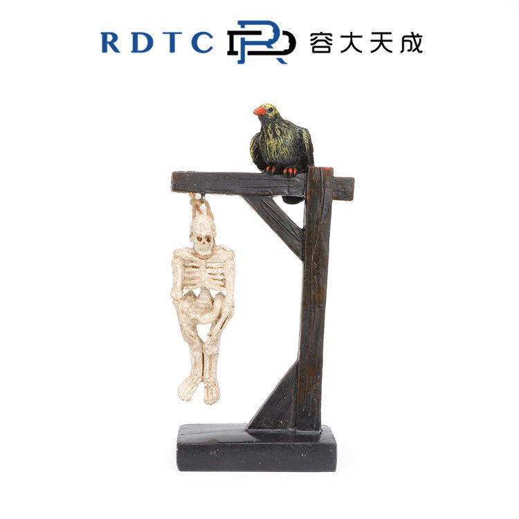 【容大原创心理沙具】结束生命黑暗骷髅阴影人物乌鸦上吊沙盘模型