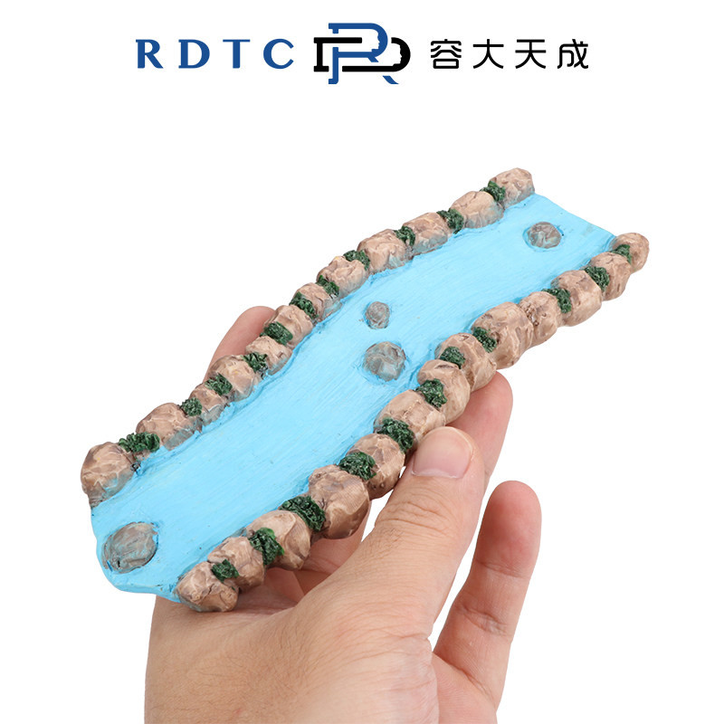 [롱다 오리지널 심리 모래 세트] 강 모델 자연 경관 소재 시리즈 수지 시뮬레이션 미니어처 장식품