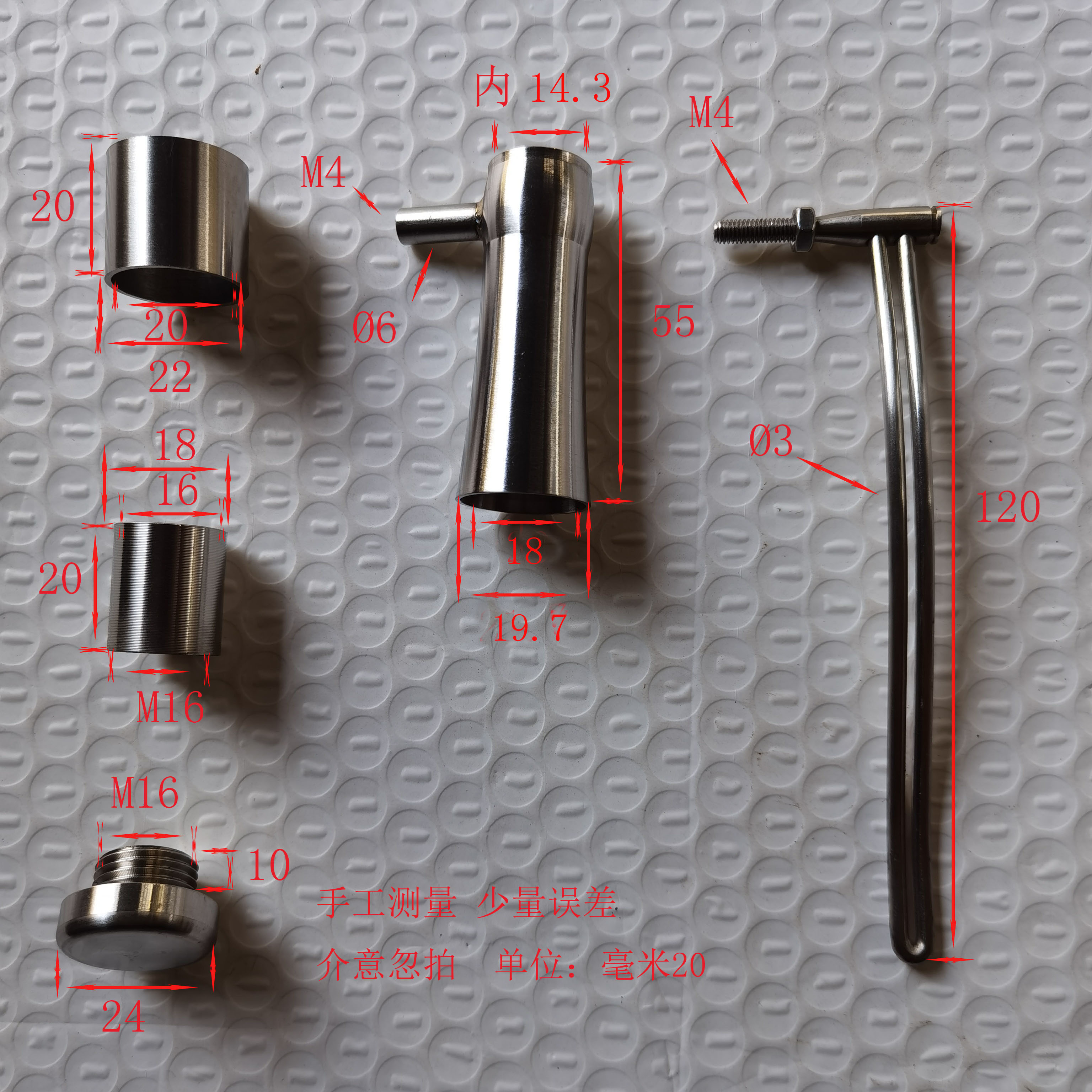 304不锈钢特制小内径过线座 线夹坐 甲鱼杆过线座 包邮