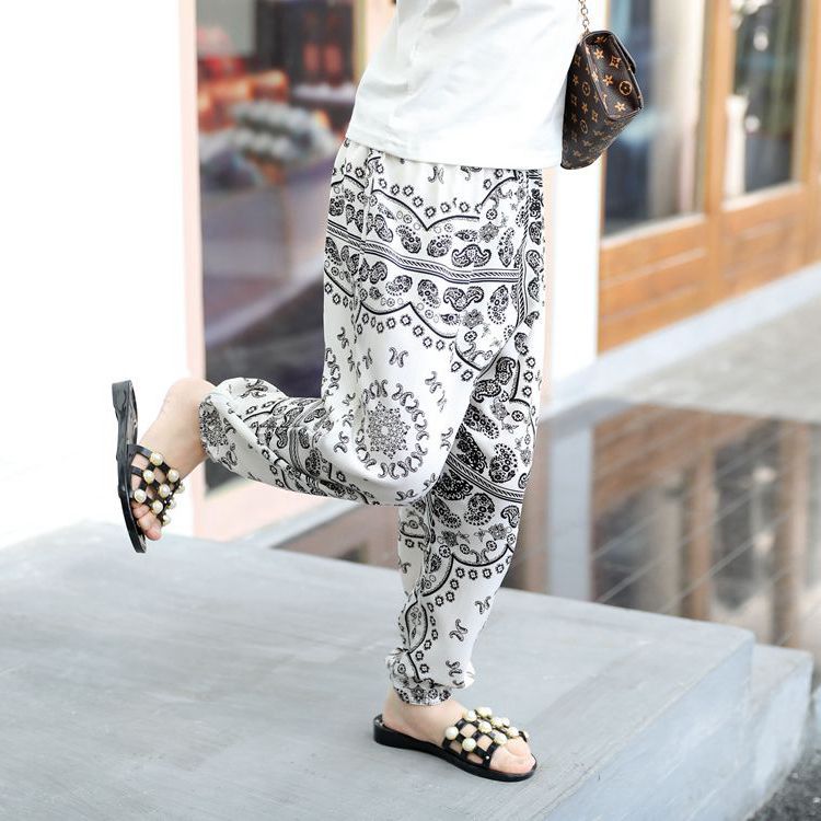 2019新儿童夏季薄款宽松防蚊裤小孩男女人棉休闲韩版灯笼家居睡裤|ruв категории Детская одежда, детей дома, одежду, брюки/пижамы - от Buy2taobao.com для оказания профессиональной услуги покупки агента Taobao