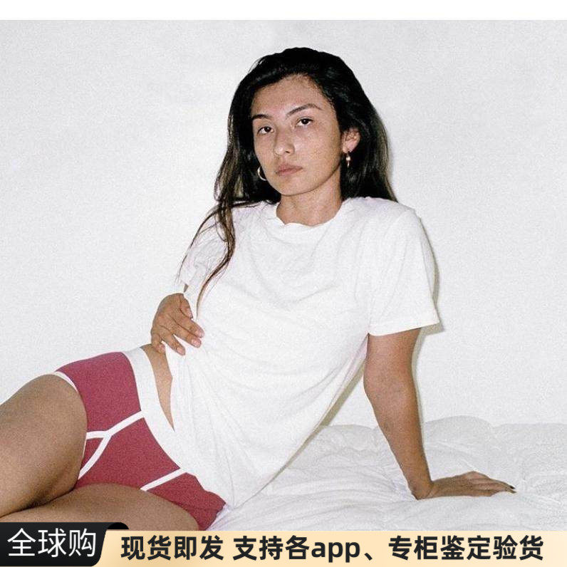 美国制造AA LA APPAREL复古水洗纯棉纯色宽松打底男友短袖t恤女潮