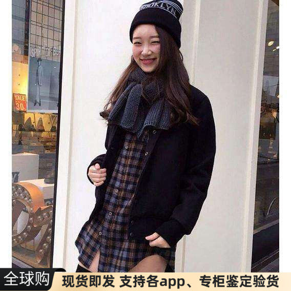 男女同款宽松保暖棒球外套羊毛呢
