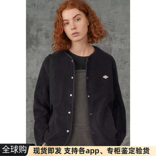 日本代购Danton fleece男女羊毛保暖圆领法式开衫外套内胆秋冬