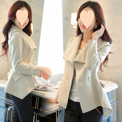 百搭小个子短款小西装女