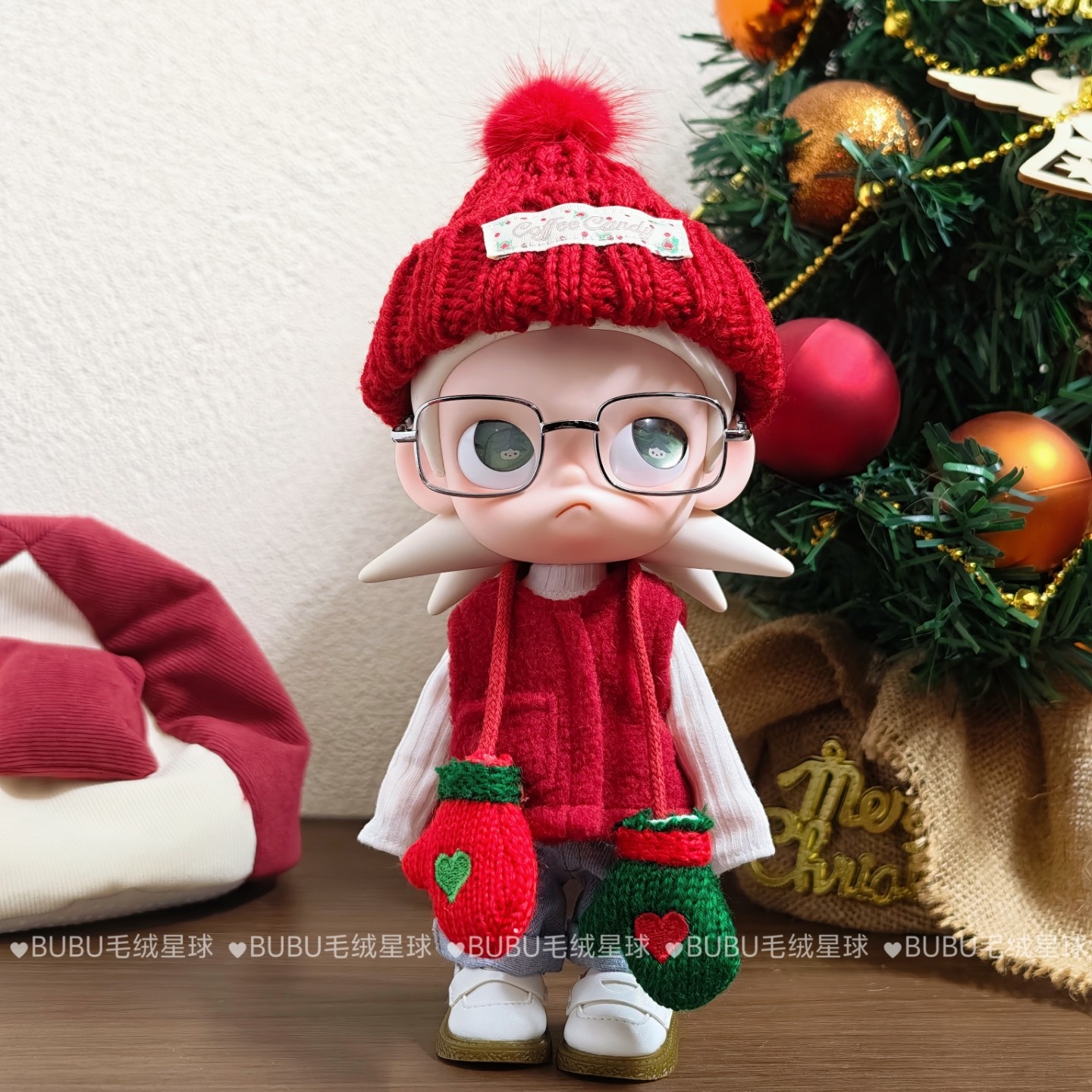 zsiga一二代可动人偶娃衣嘎子姐姜饼人向阳之处圣诞娃衣配饰帽子