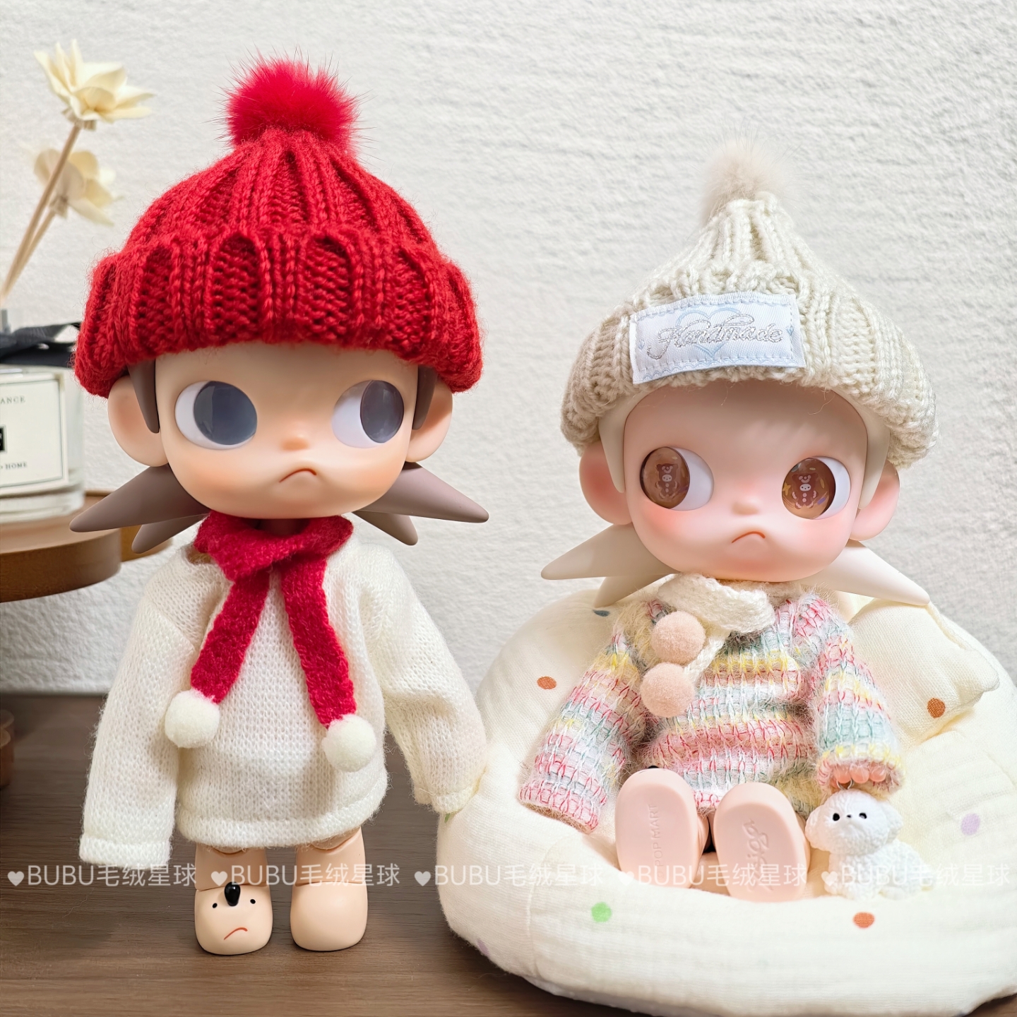 zsiga一二代可动人偶娃衣嘎子姐姜饼人玩偶衣服针织毛衣冬装配饰