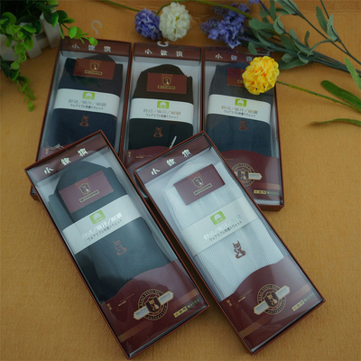 小银狐袜子男838原8038秋冬季男士长筒棉袜休闲袜商务袜