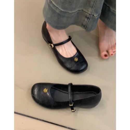 鞋女法式百搭浅口单鞋小皮鞋