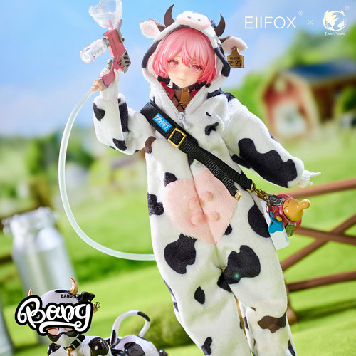 EIIFOXBearPanda奶牛MOMO手办