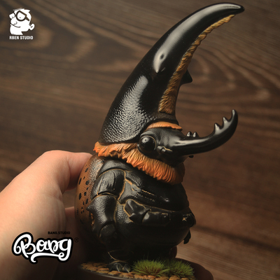 RBEN胖甲虫长戟大兜虫模型手办