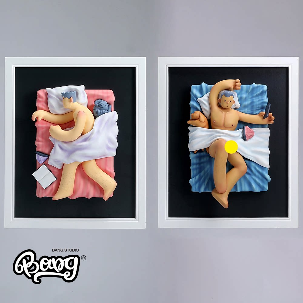 【bang】预售 魂作潮玩 x 棵棵万物 马克与赛克 立体画白日梦 限