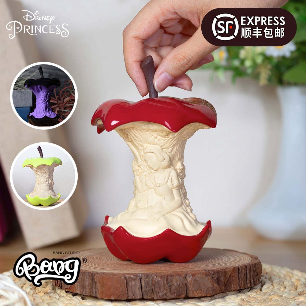 【bang】现货 迪士尼 白雪公主邪恶皇后 七个小矮人 苹果手办摆件
