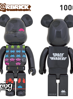 【Bang】现货 Bearbrick 1000% SPACE INVADERS 太空侵略者积木熊
