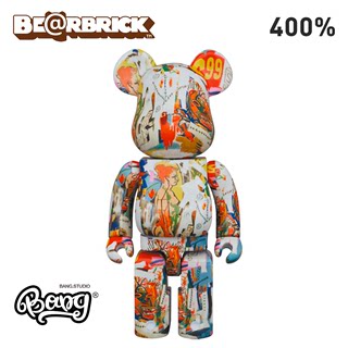 【Bang】现货 Bearbrick 400% ANDY WARHOL 安迪沃尔 巴斯奎特4代