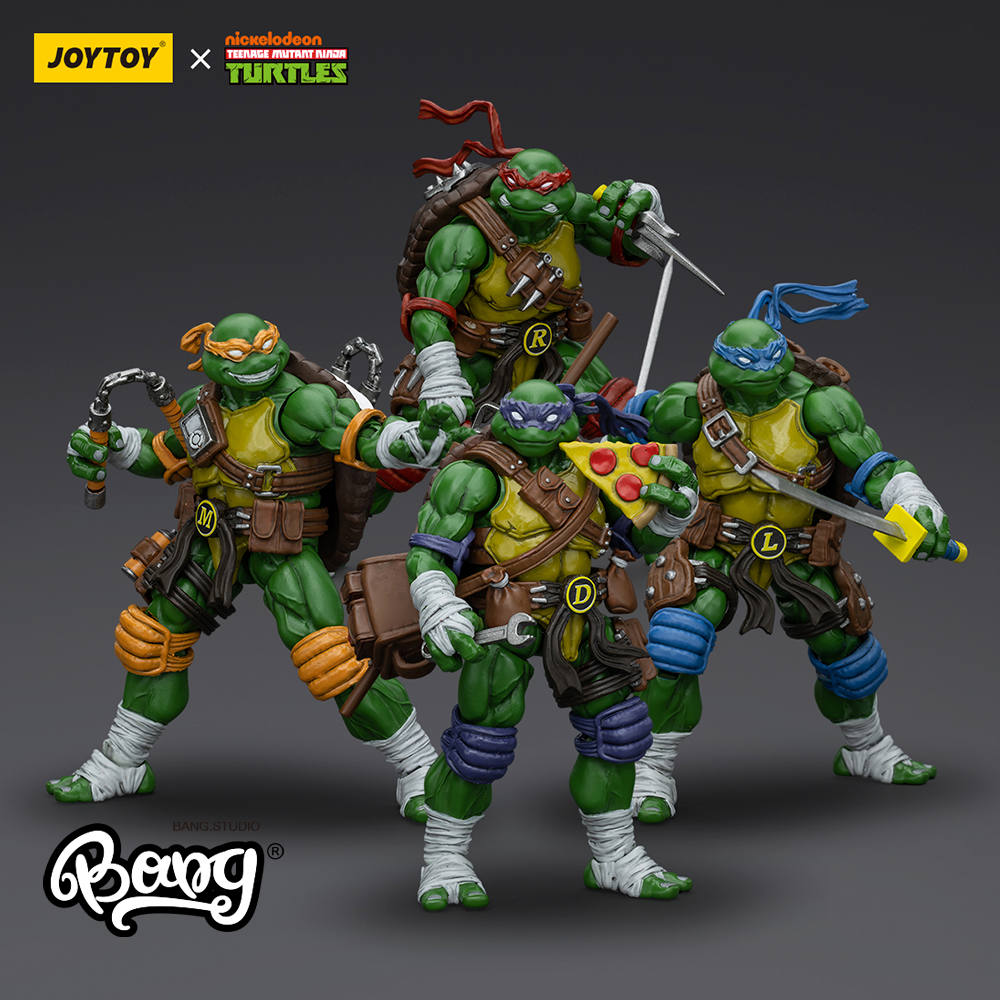 JOYTOY暗源忍者神龟1/18手办摆件