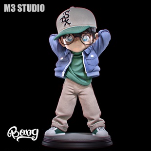 M3工作室 现货 棒球帽侦探小子 柯南 GK手办摆件礼物 Q版 Bang