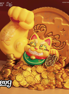 【Bang】现货 ZCWO GREAT POWER FORTUNE CAT 大力金山招财猫摆件