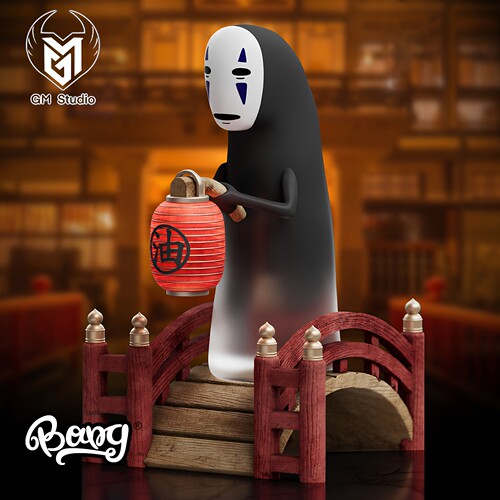 GMSTUDIO无脸男Q版GK手办摆件