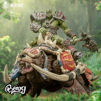 METYTOYZ战甲巨熊坐骑动物手办