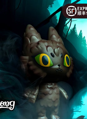 【Bang】现货 UNBOX BADMEAW 复古恐怖女巫猫 限量潮玩手办摆件