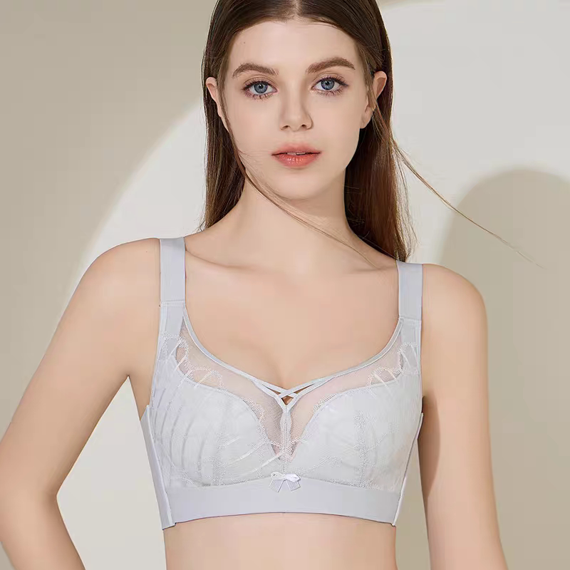 嘉洛斯正品 侧无骨BC薄款侧加宽收副乳文胸无钢圈上托大肩带内衣