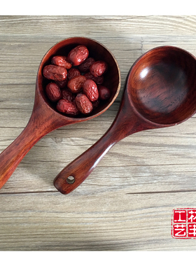 日式木勺创意木水瓢酒瓢螺蛳粉短柄勺子木汤勺网红吃播boki木餐具