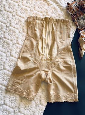 美容院身材管理系列大高腰紧版收腹束腰美体塑身裤前拉链提臀开档