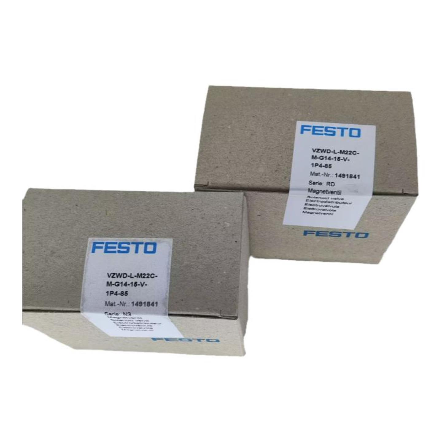 FESTO费斯托 1491841 电磁阀 VZWD-L-M22C-M-G14-15-V-1P4-85