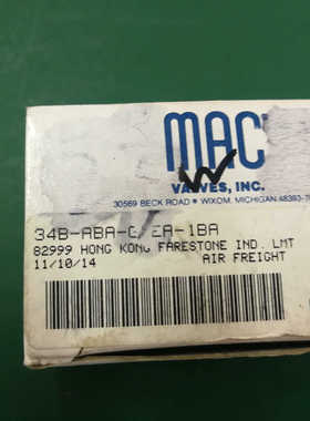 MAC 电磁阀 34B-ABA-GFEA-1BA