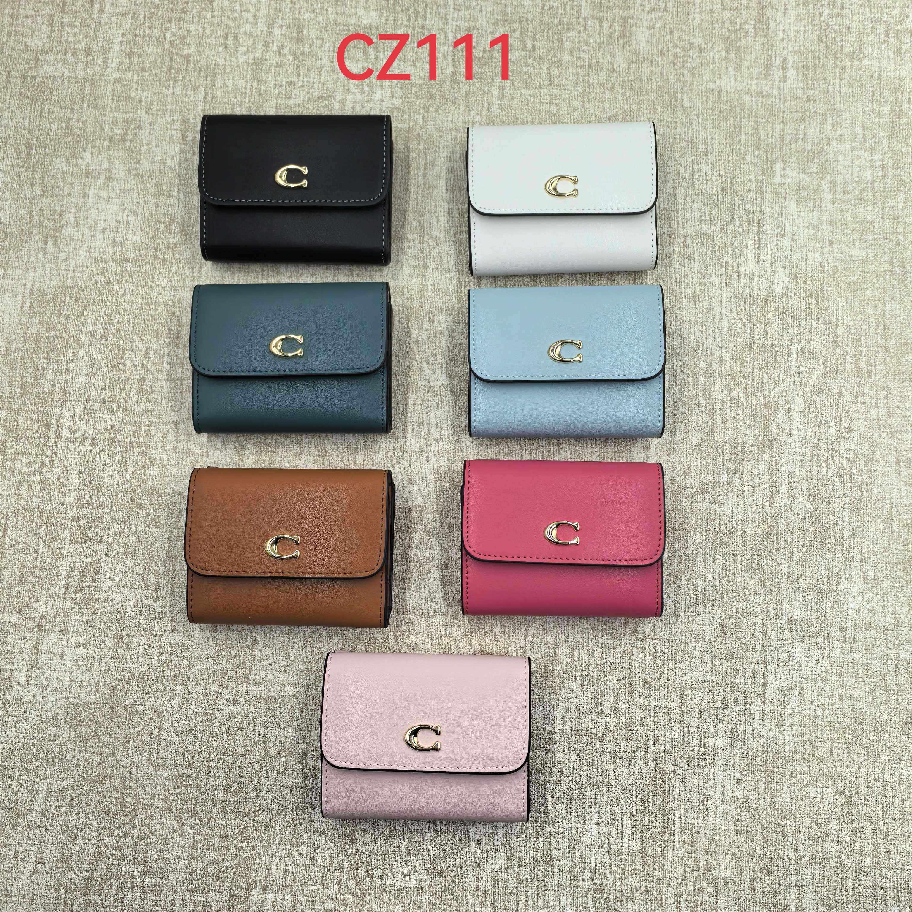 跨境 C0家同款新款CZ111三折短款零钱包小巧卡包欧美迷你卡包,箱包皮具/热销女包/男包,手拿包,淘宝优惠券,粉丝福利购,淘宝优惠卷