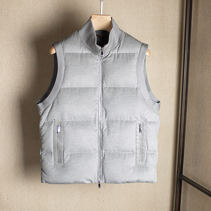 【轻奢老钱风  Z*版】~羊糕毛柔软面料男士加厚款合身休闲羽马甲,男装,羽绒马甲,淘宝优惠券,粉丝福利购,淘宝优惠卷