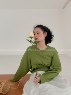 套头宽松短款 iam静芝芝芝 小个子时尚 韩版 卫衣潮2071 2020春秋新款