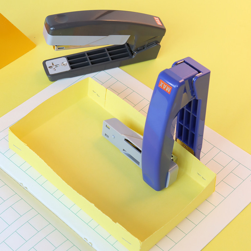 MAX 센터심 스테이플러 HD-10V 스테이플러 360° 회전식 제본 학생 숙제 용지