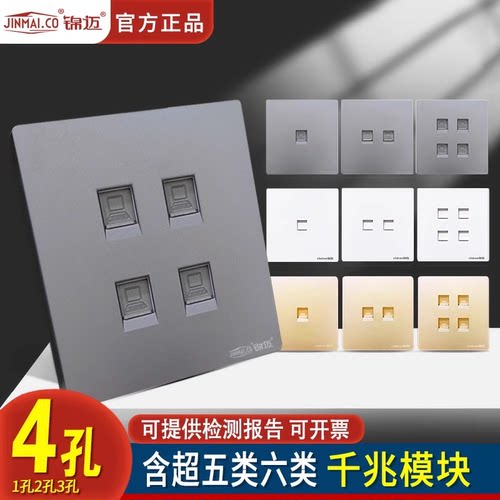 锦迈6类电脑网络千兆模块