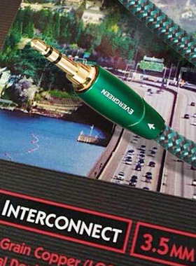 美国AudioQuest线圣AQ 长青浮桥音频线 3.5对rca莲花头 原装进口