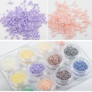 珠绣串珠饰品DIY手工 刺绣材料 2mm奶油米珠 日本进口MGB米珠法式