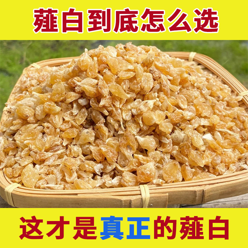 薤白中药材正品野生新鲜晒干货粉小野蒜泻白韭白山蒜薤根小独蒜头