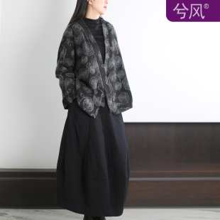 兮风品牌原创复古设计感羊毛呢短外套2025秋冬高级感低奢知性气质