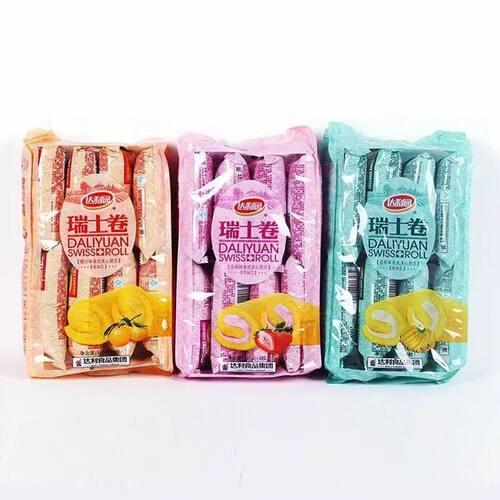 临期食品达利园瑞士卷160g袋装巧克力味橙味夹心蛋糕卷早餐零食