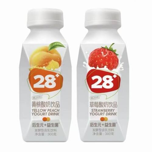 临期食品第28街发酵型含乳饮料300g瓶装酸奶饮品网红饮料