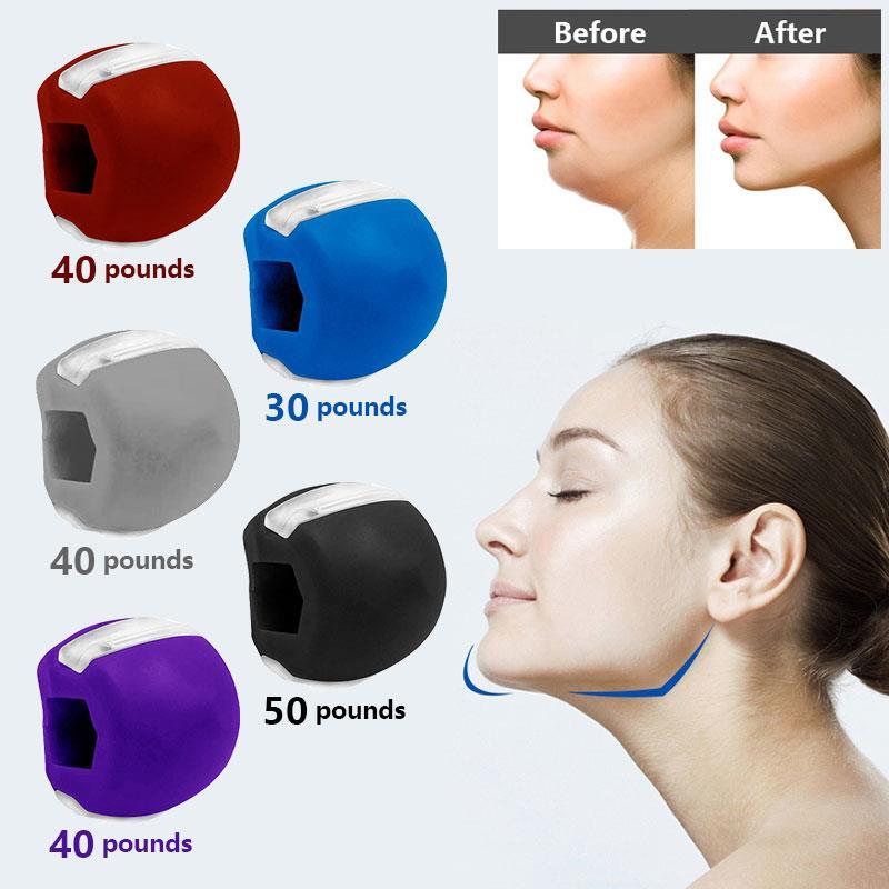 Food-grade Silica Gel Jaw Exercise Line Ball Muscle Trainin