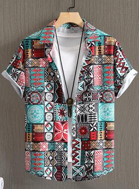 summer clothes shirt men shirts for mens tops Egyptian Style