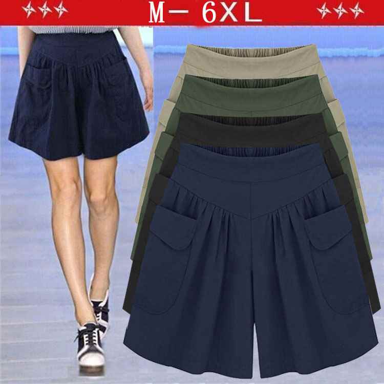 M-6xl large summer 200 jins casual ladies shorts大码女短裤