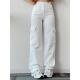 Leg Trousers Cargo Women Straight Baggy Pants HighWaist Lady