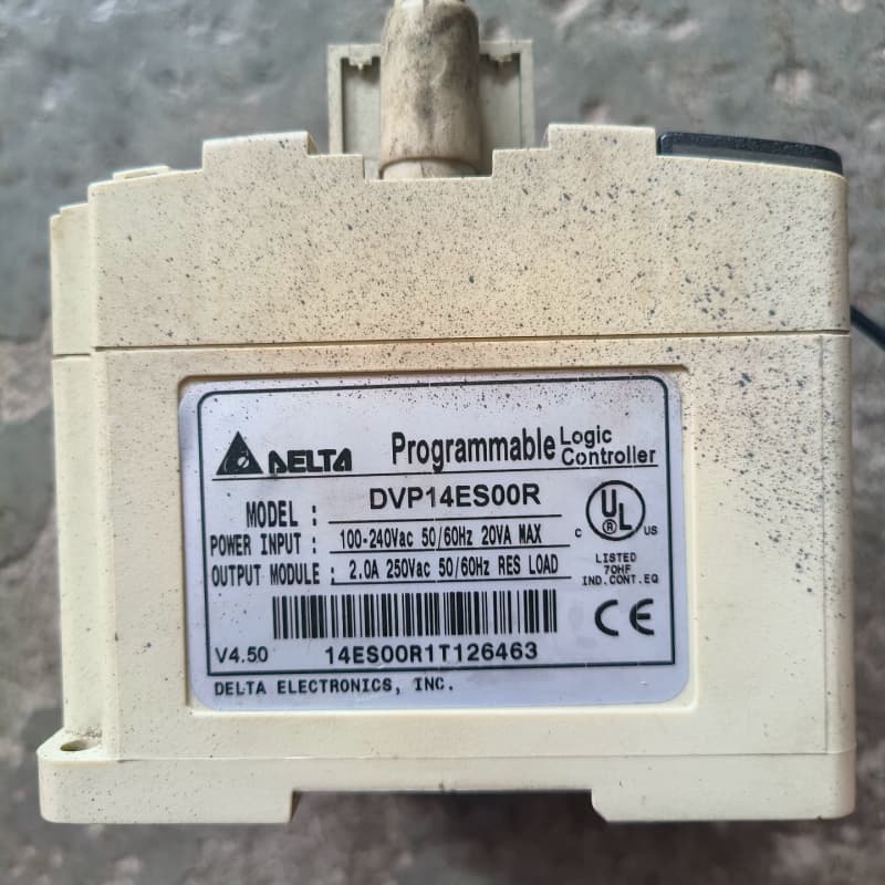 台达PLC控制器,型号DVP14ES00R,二手拆机,成色如--议价商品